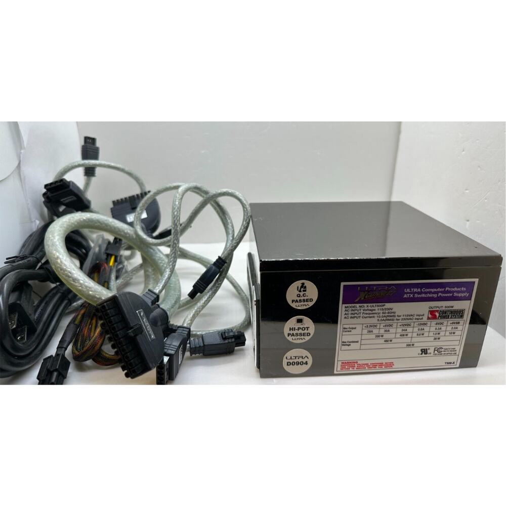 Ultra Xconnect Power Supply X-ULT500P 500W With Cables